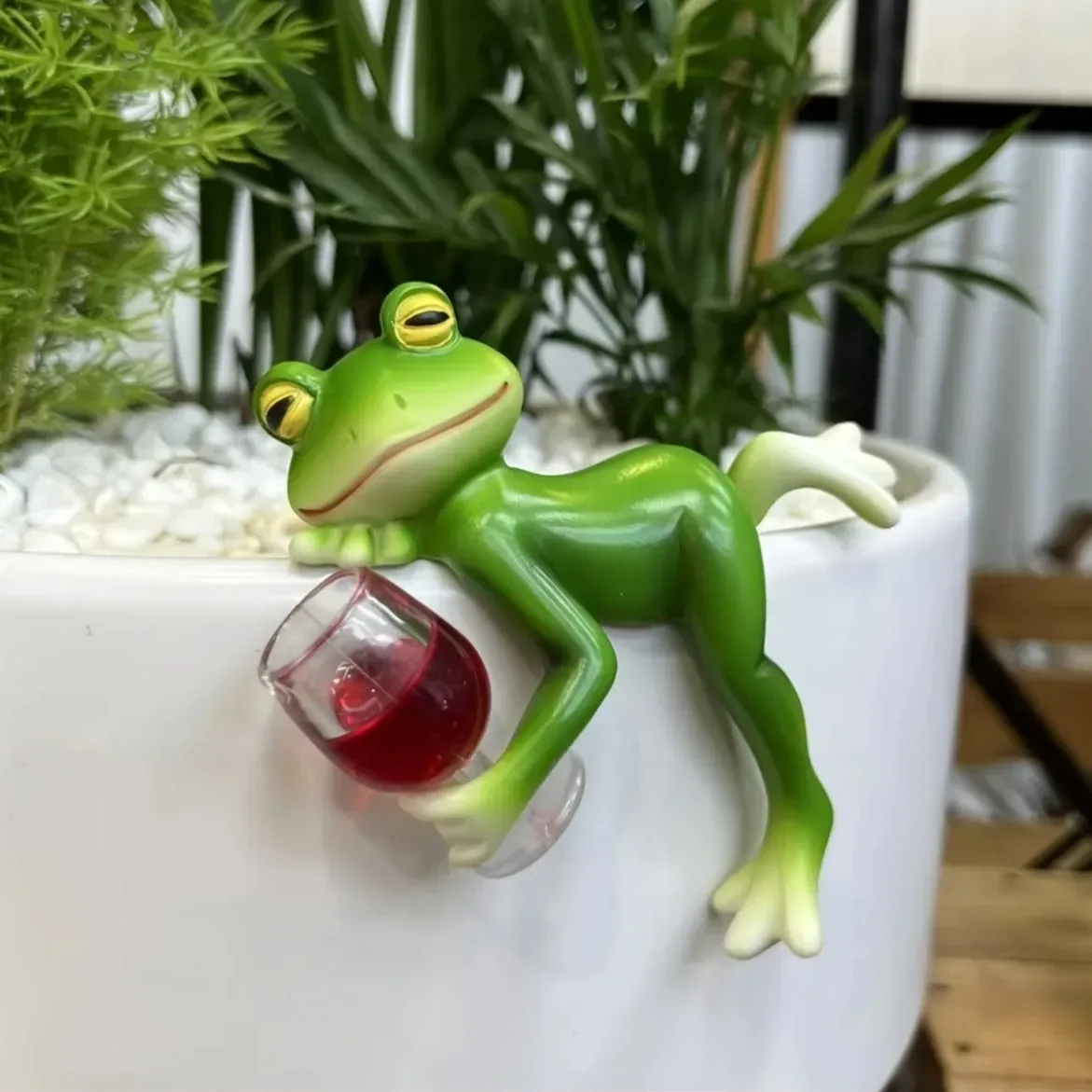 Frog Flower Pot Hanger Ornament